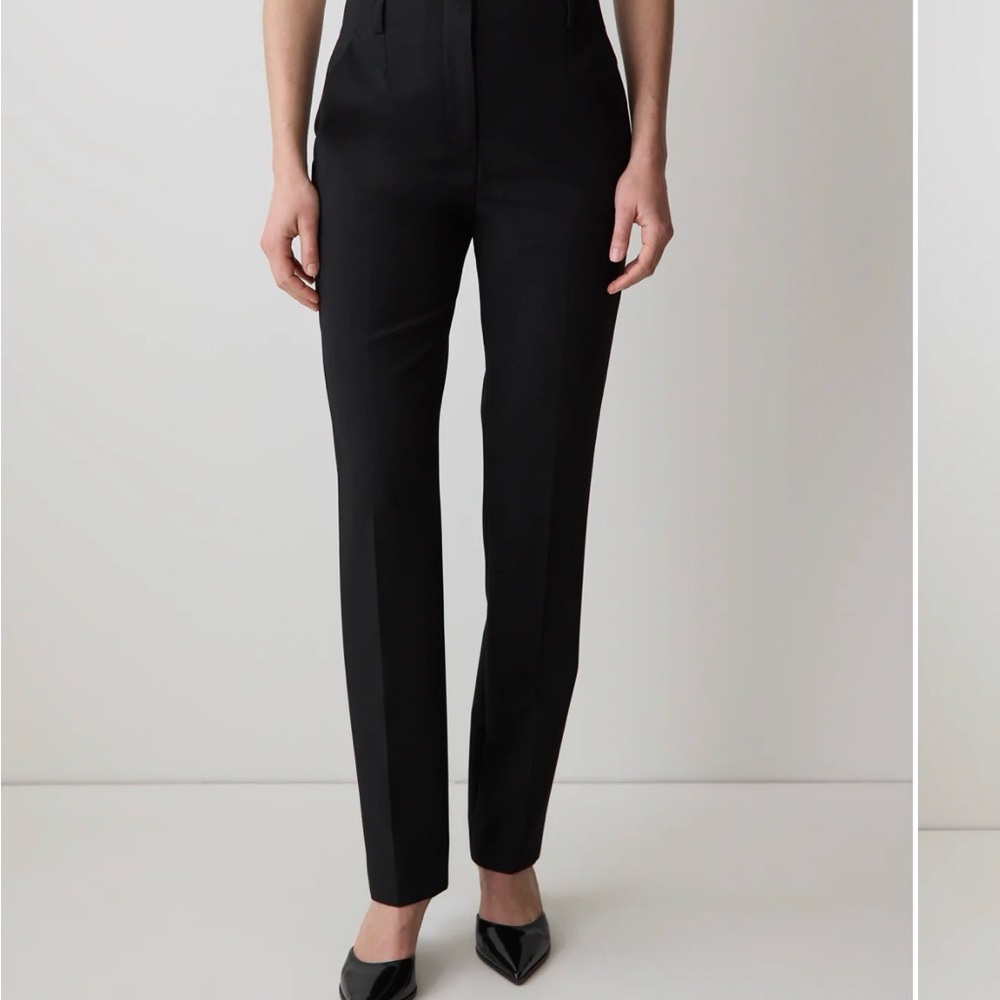 RW&CO. Black Straight-Leg Tailored Pants